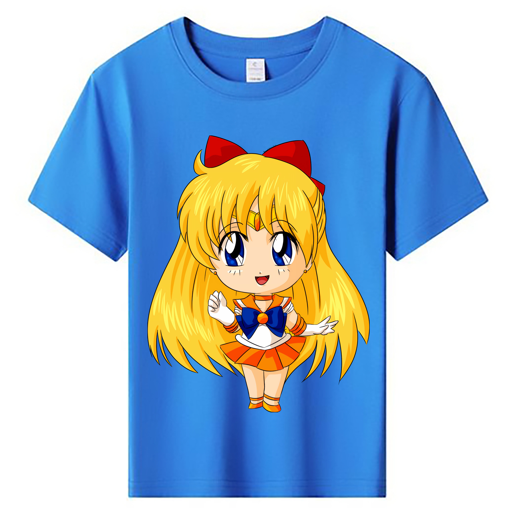 （画像用） 美少女戦士セーラームーン 愛野 美奈子 あいの みなこ Sailor Moon Aino Minako 綿100％キッズTシャツ（フロントプリント）